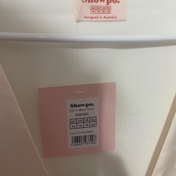 Champagne Silk Wrap Dress - Picture 3 of 3